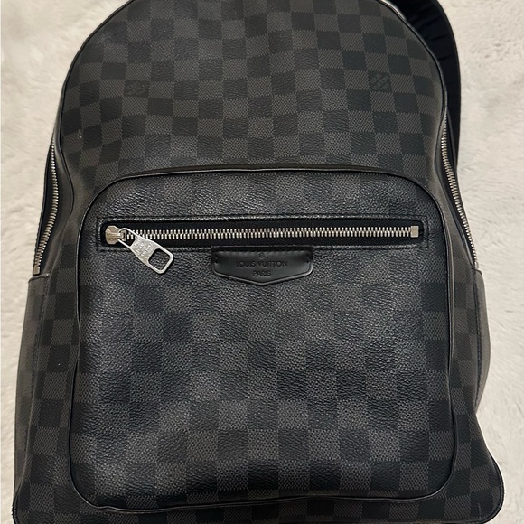 Louis Vuitton graphite black backpack. - Picture 3 of 7